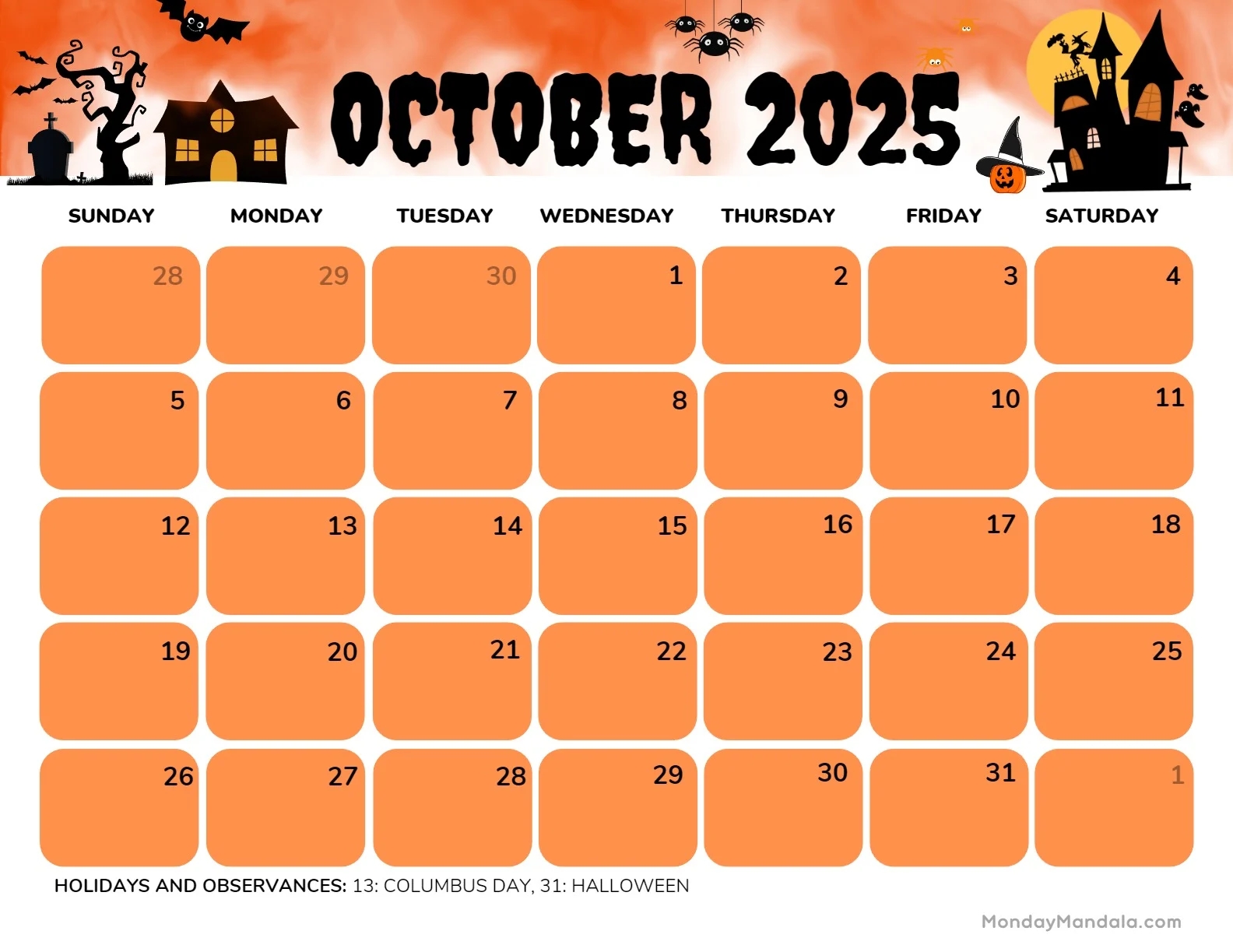 Printable Calendars For 2025 2026 Free PDFs 