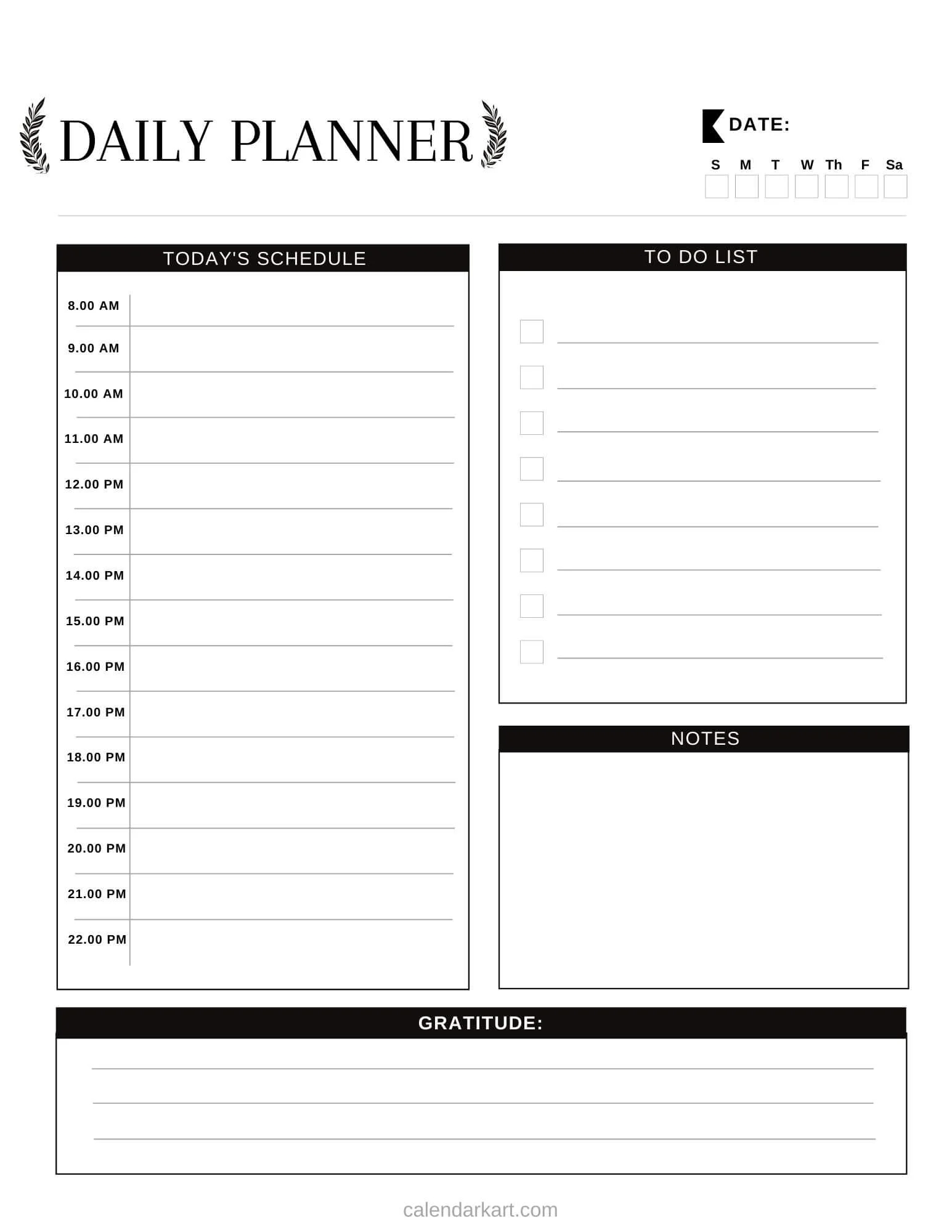 Free Printable Day Calendar Free Printable Day Calendar