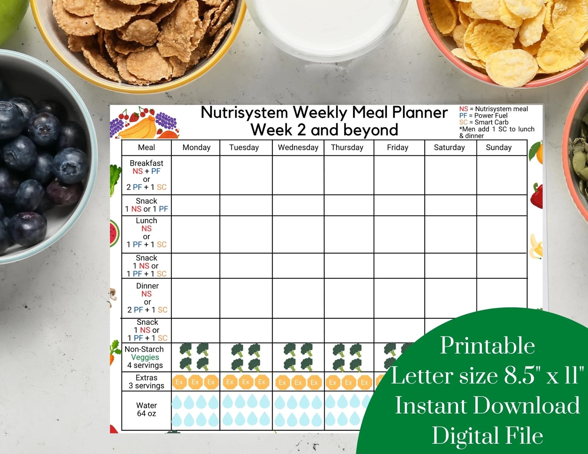 Printable Calendar For November 2025 Menu Nutrisystem