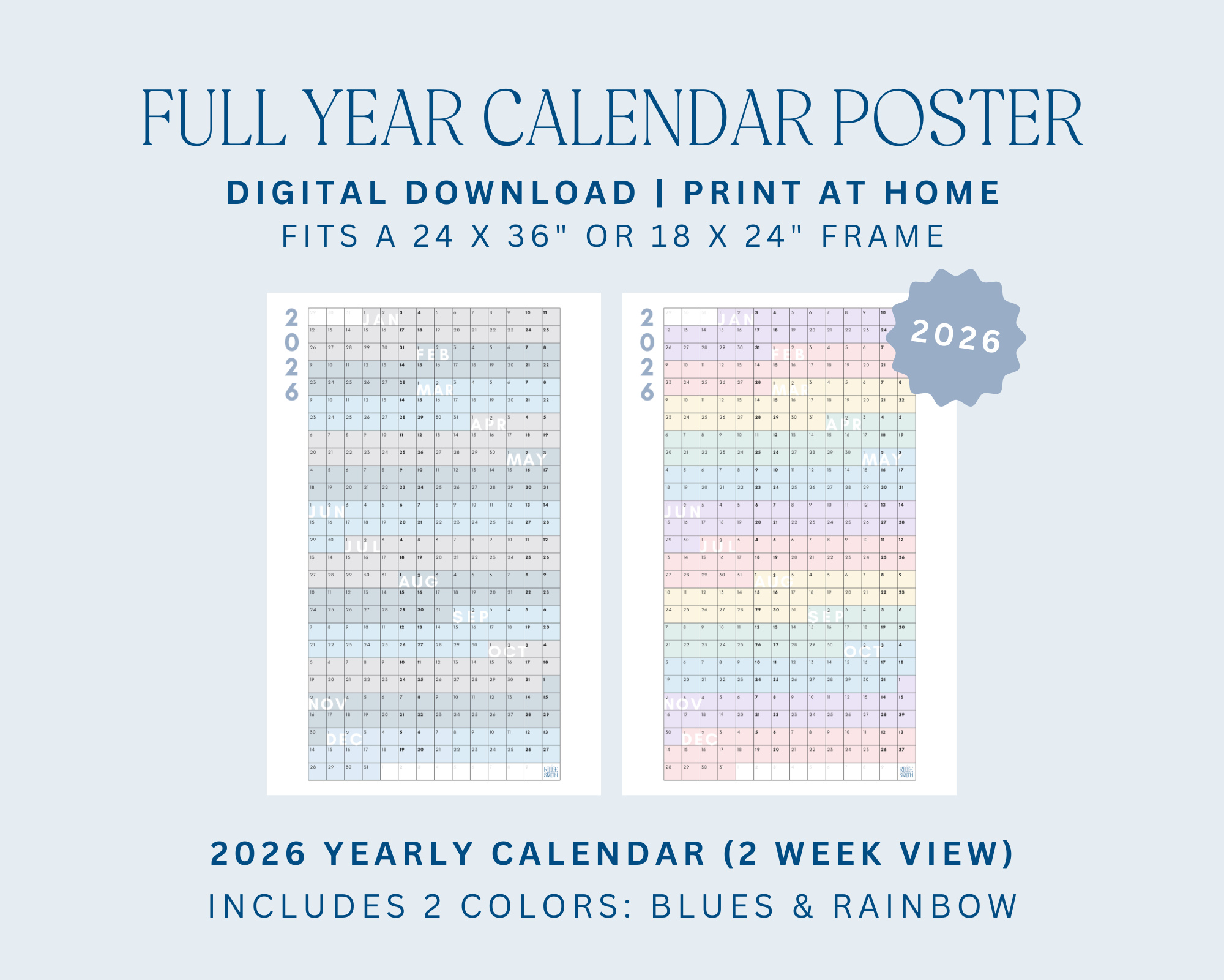 Rilee Smith 2026 Full Year Calendar Rilee Smith