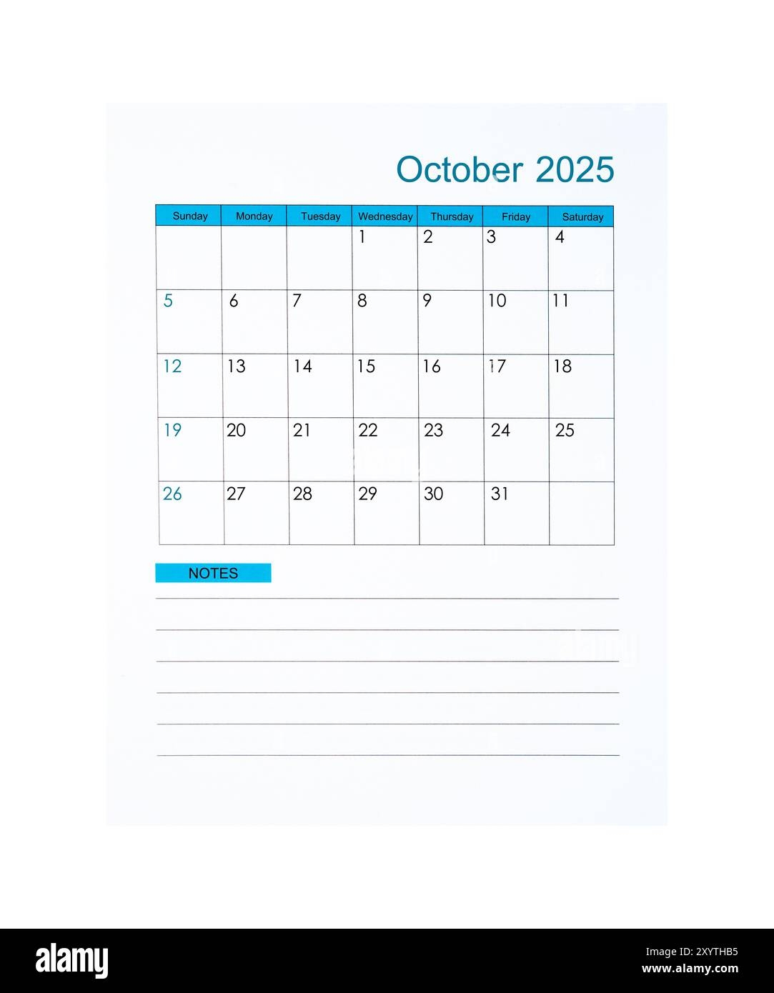 Free Printable October Calendar 2025 Vertical