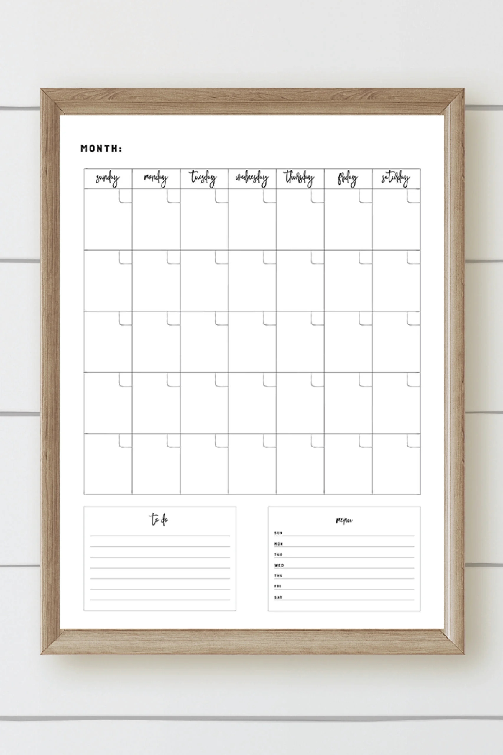 Wall Calendar Template Free Printable Home Sweet Farm Home