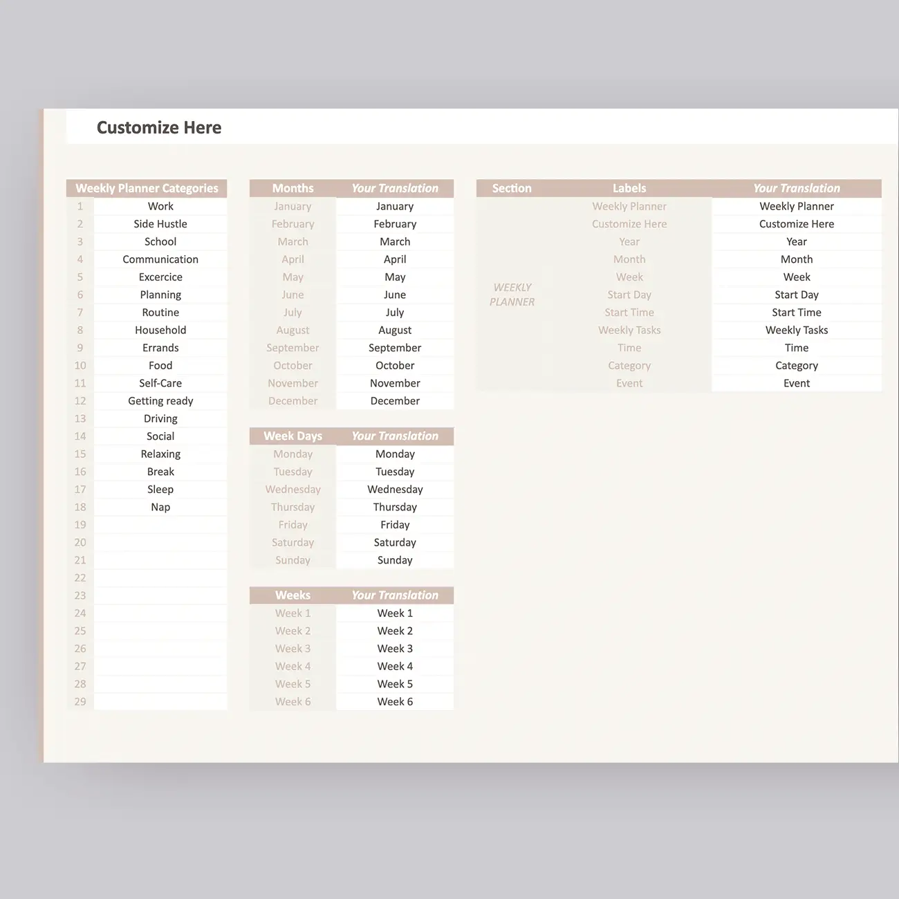 Weekly Calendar Template For Google Sheets TheEasyTemplate