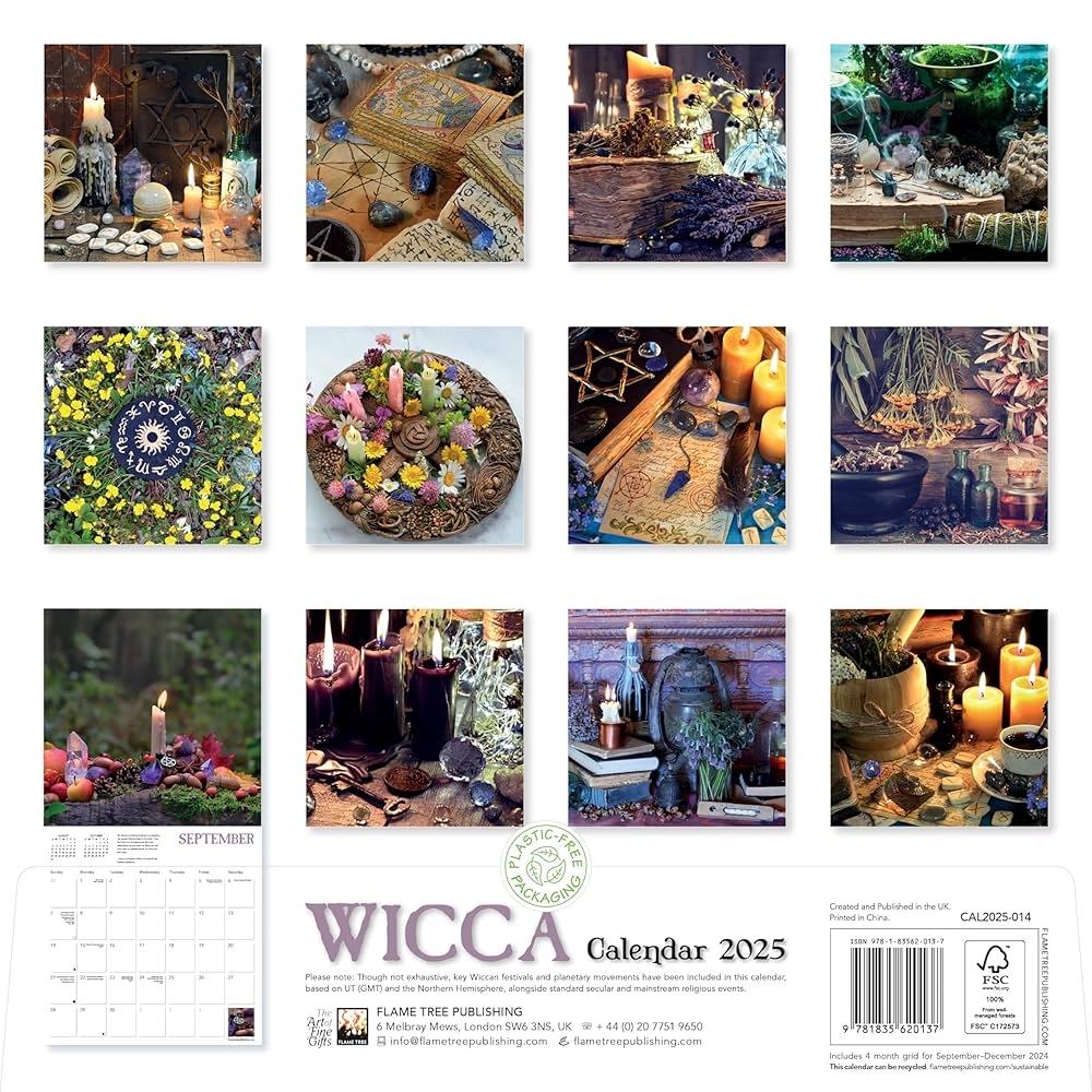 Printable Wiccan Calendar 2025
