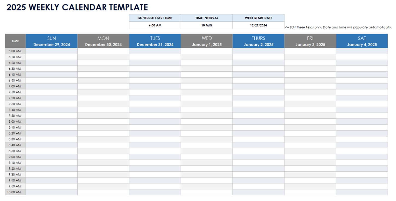 Google Calendar Printable 2025