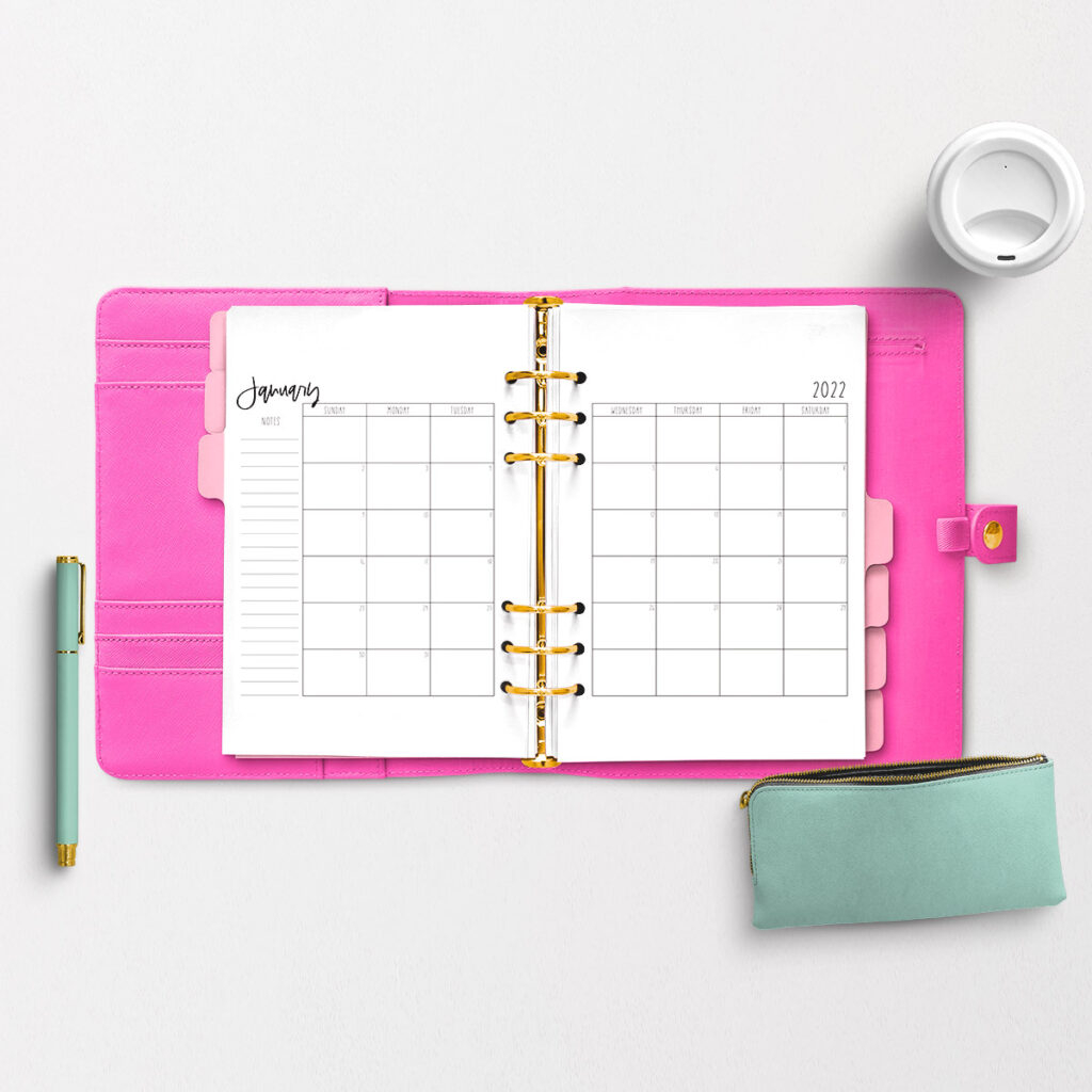 2022 Free Printable Calendar Neutral 2022 Calendar