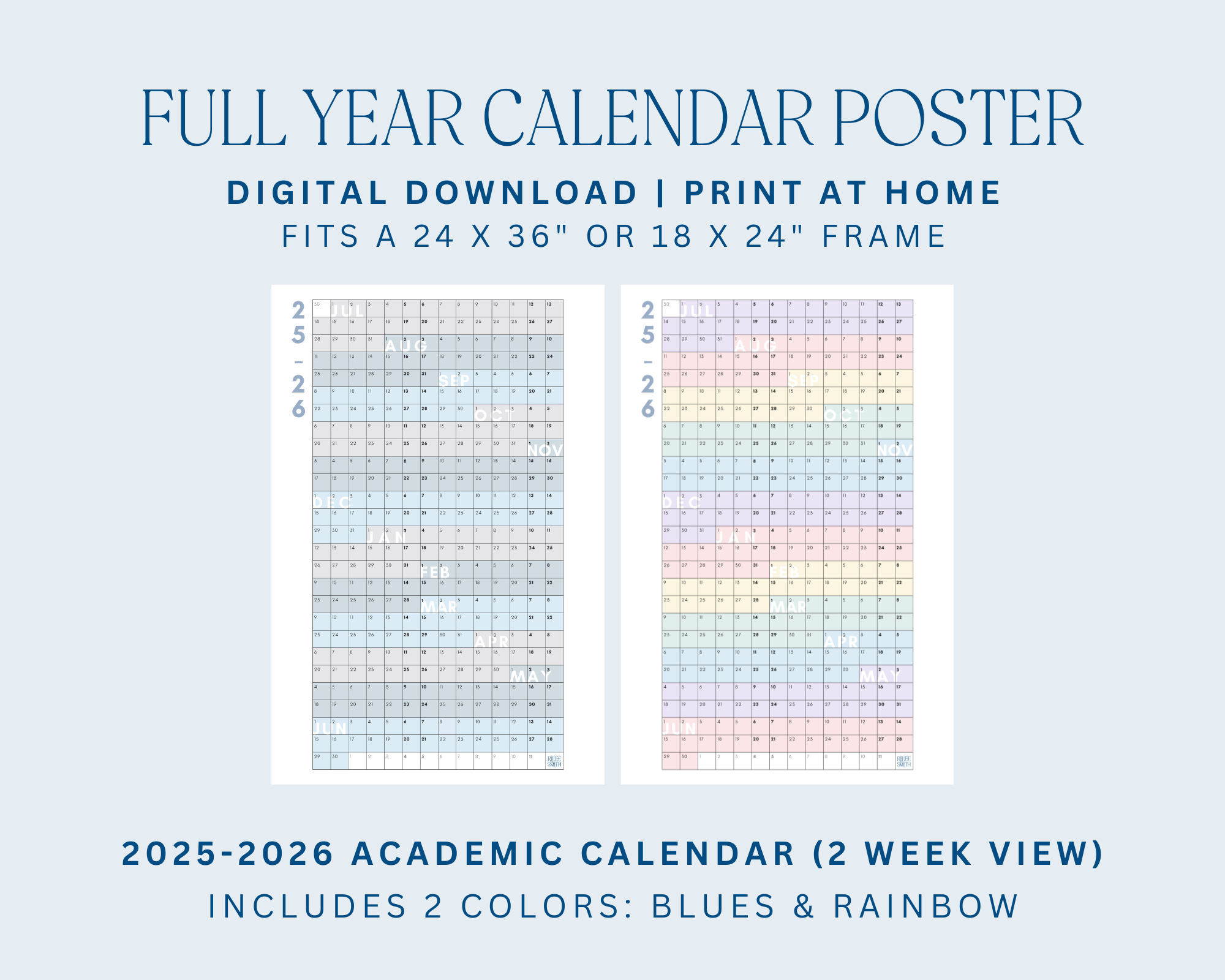 2025 2026 full year academic calendar rilee smith