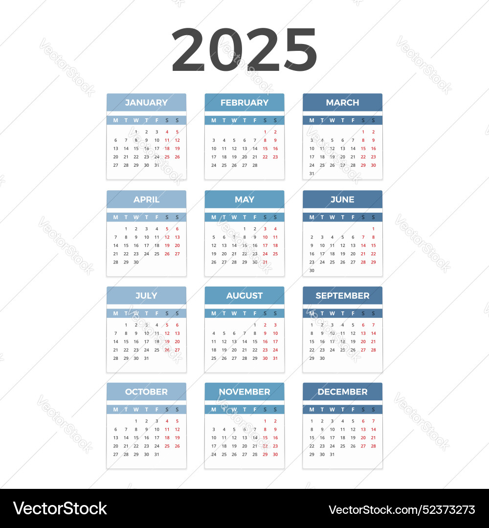 Calendar Russia 2025 Printable