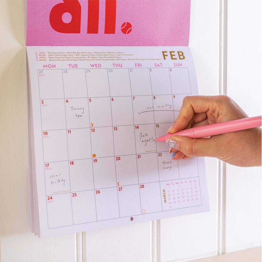 2025 Calendar Tennis Compact Square By Good Tuesday