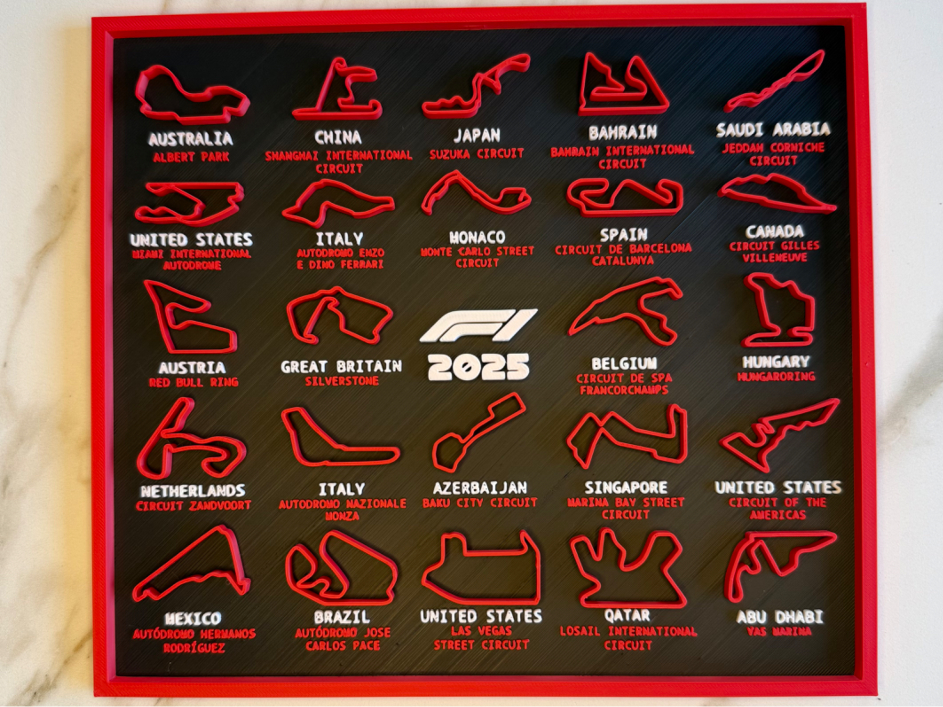 Printable Formula 1 Calendar