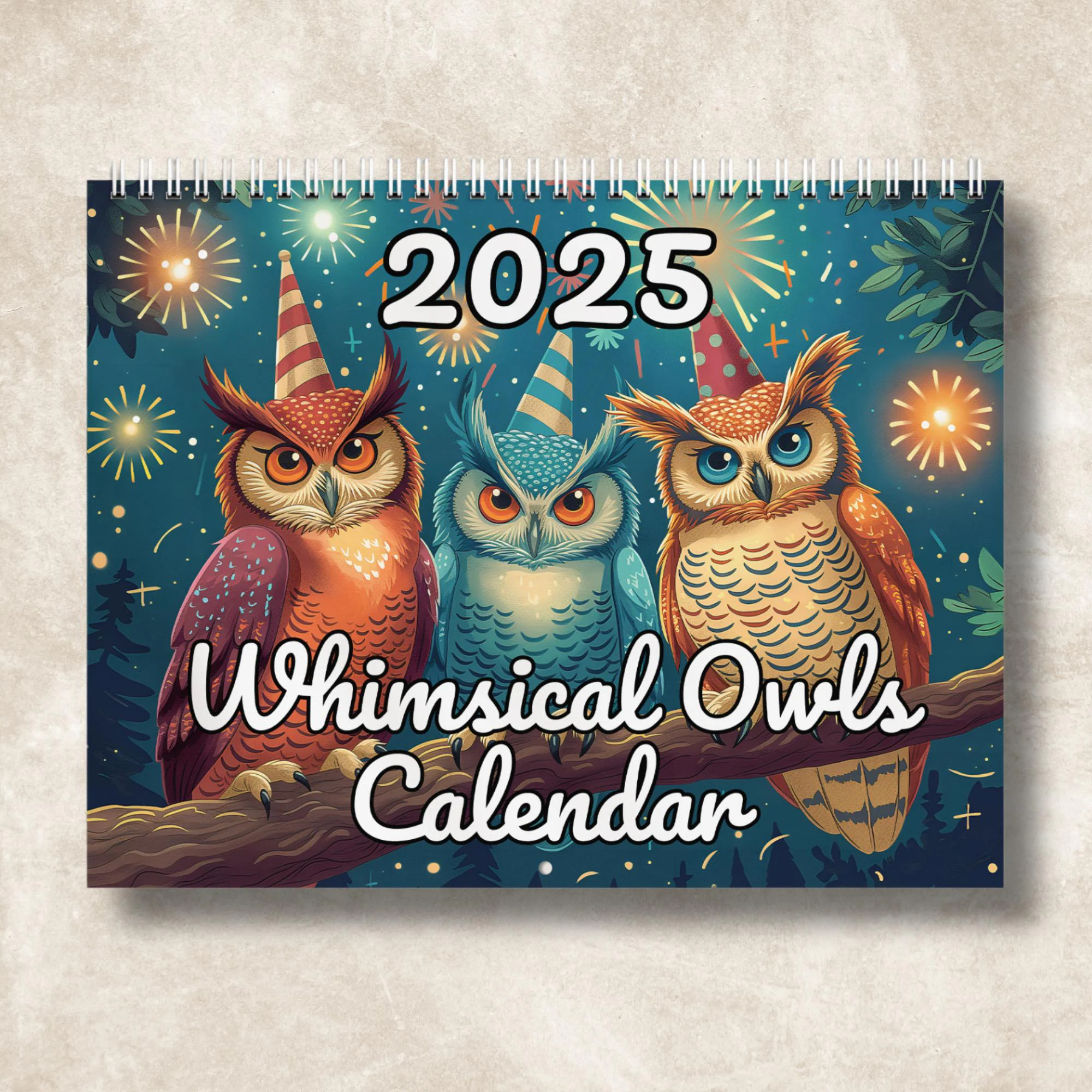 2025 Owl Calendar Etsy
