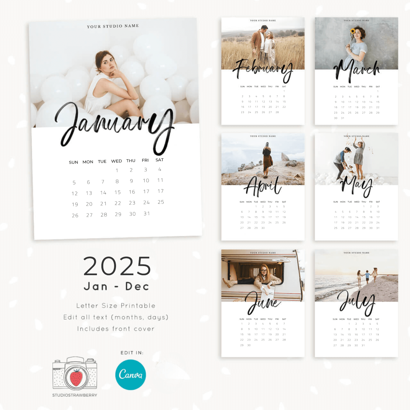 2025 Blank Calendar Printable