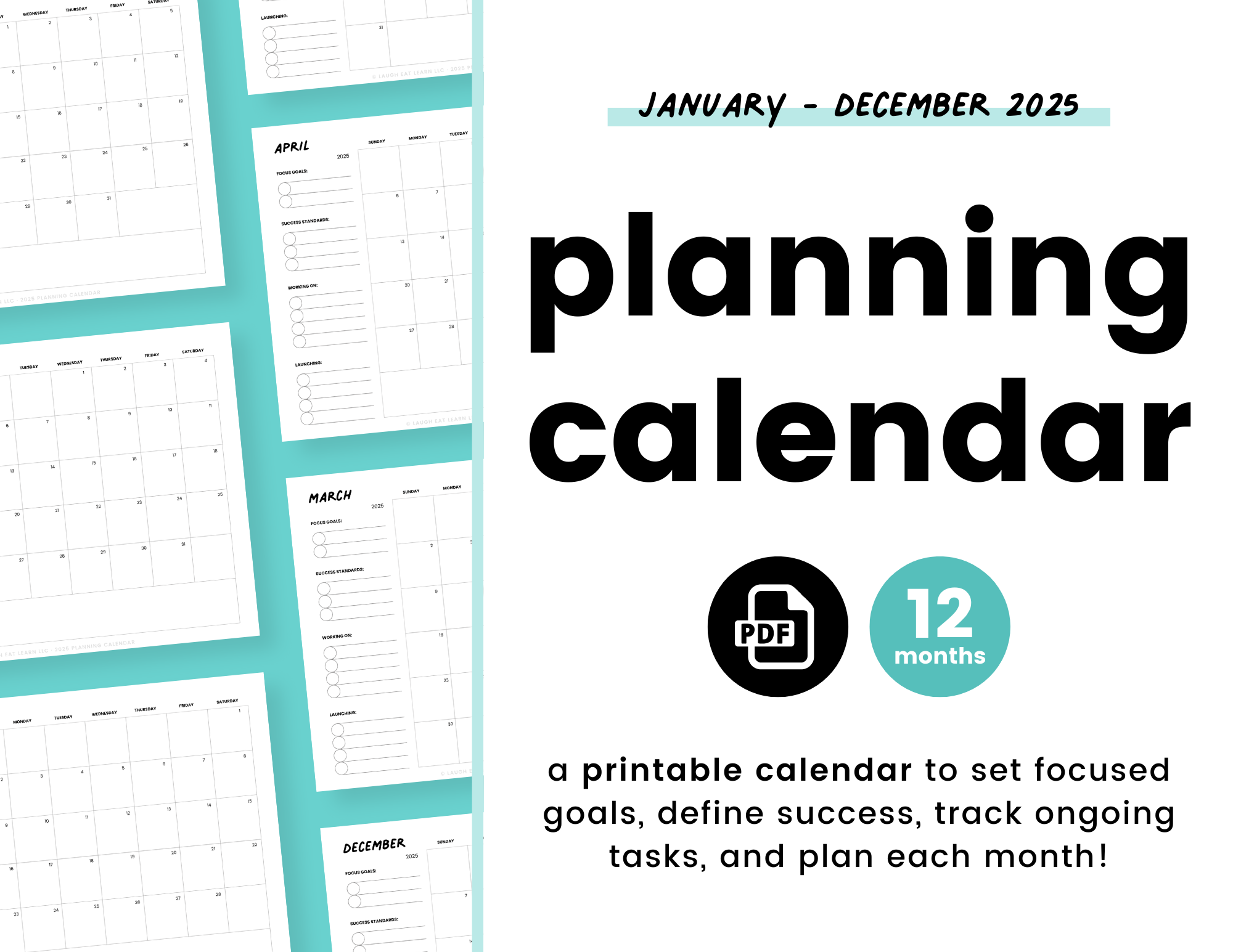 Free Printable Weekly Planner Calendar 2025