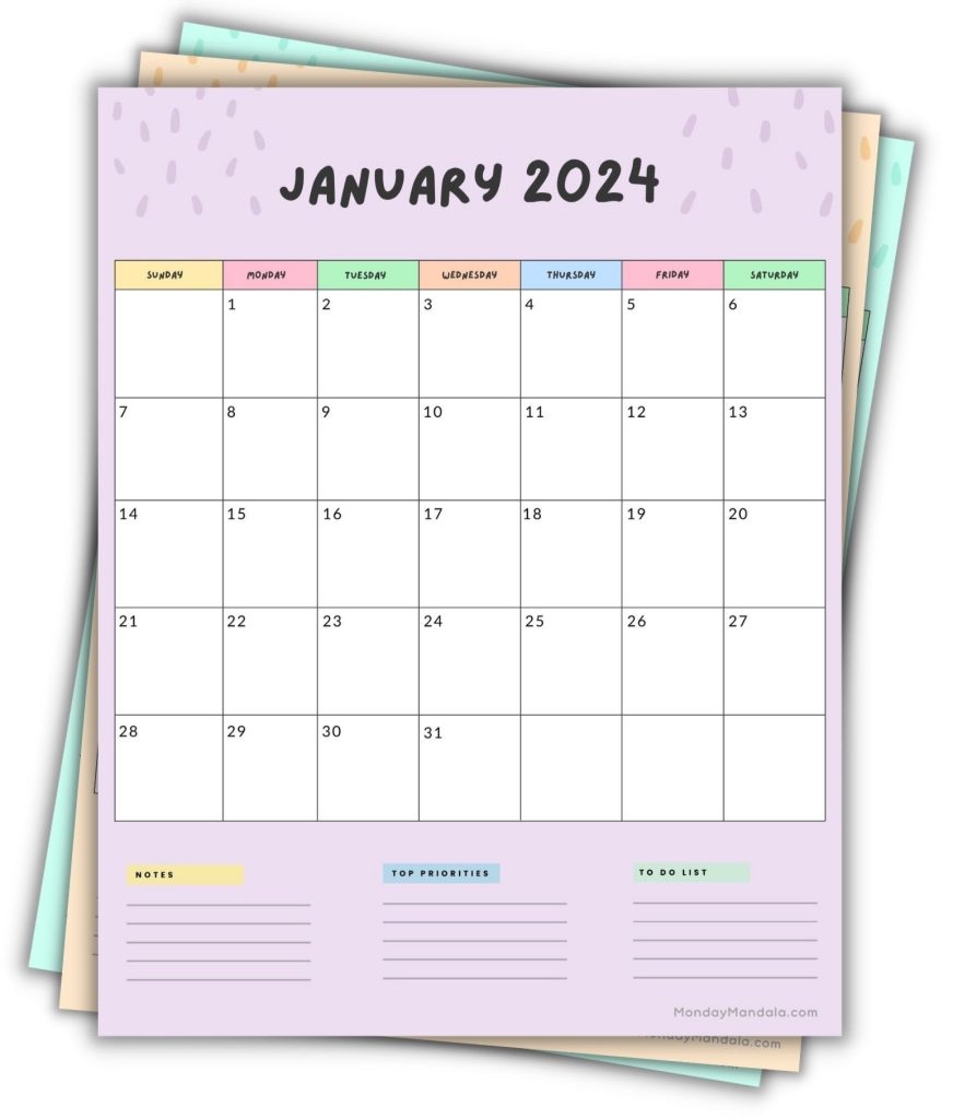 2025 Printable Calendars 56 Free PDF Printables 