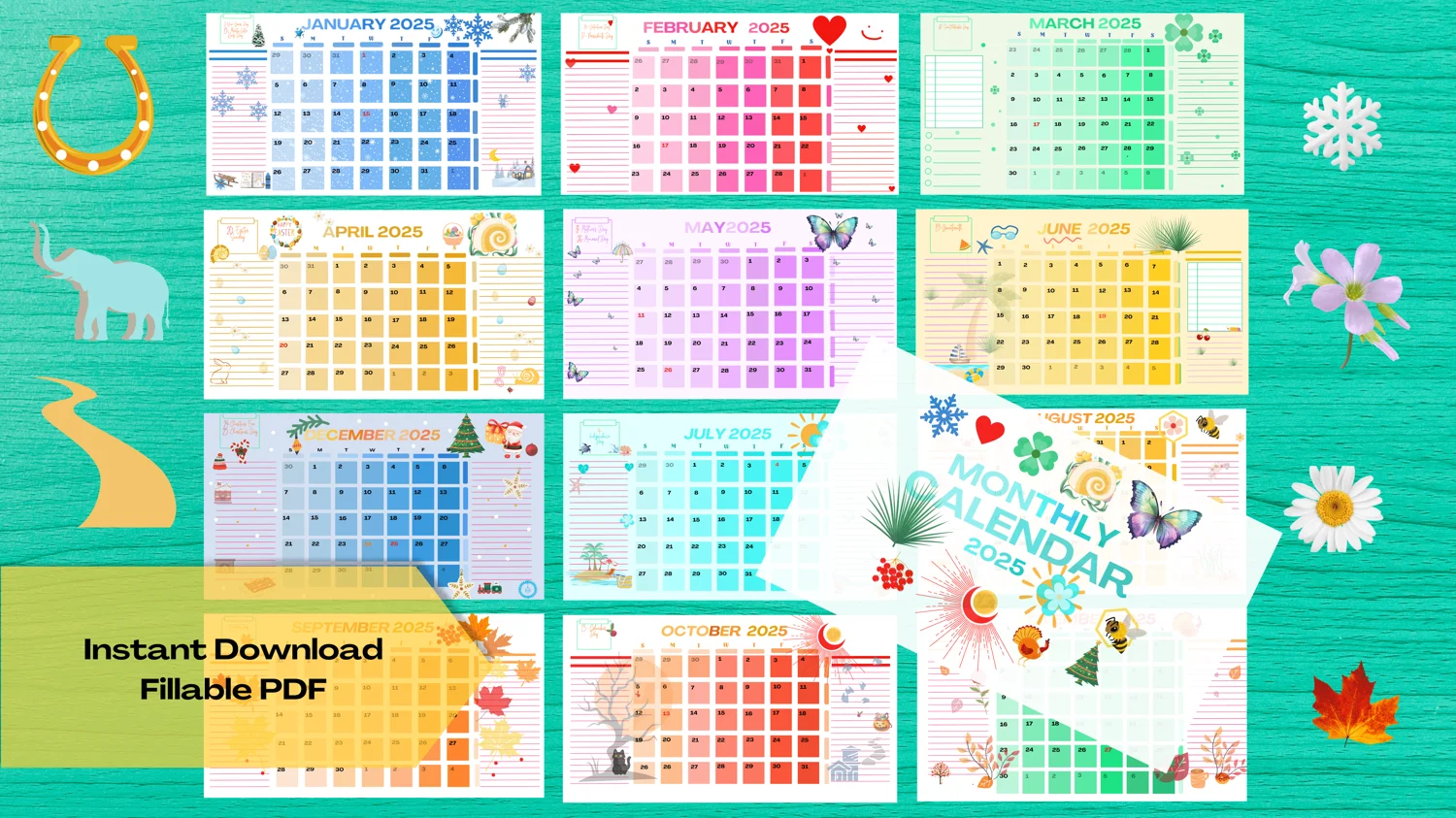 Printables Calendar 2025