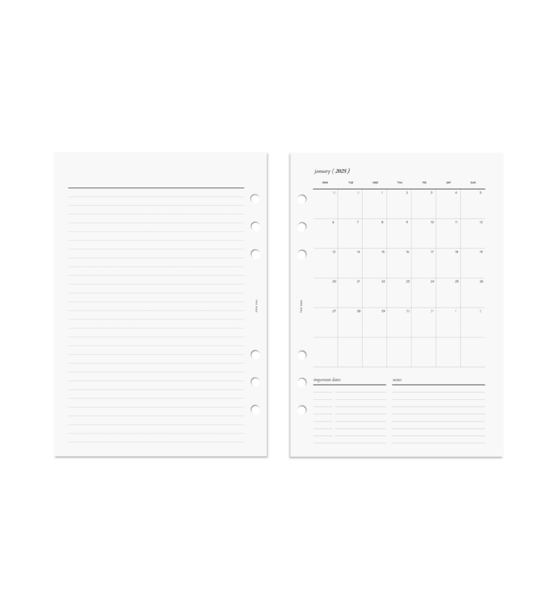 2025 Printable Monthly Calendar PDF Nitty N Gritty