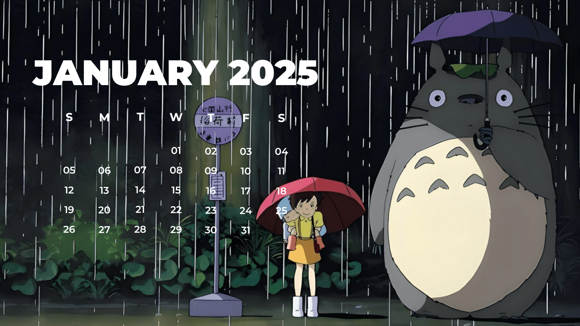 2025 STUDIO GHIBLI THEME CALENDAR By Unodesigns Raket PH