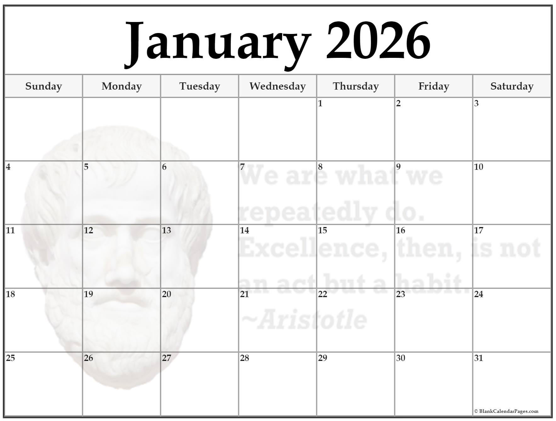 2026 Printable Calendars