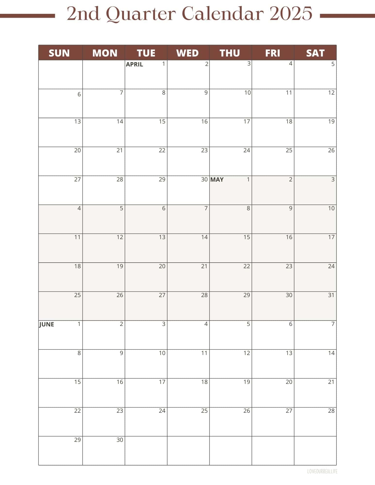 3 Year Calendar Printable 2025-2026