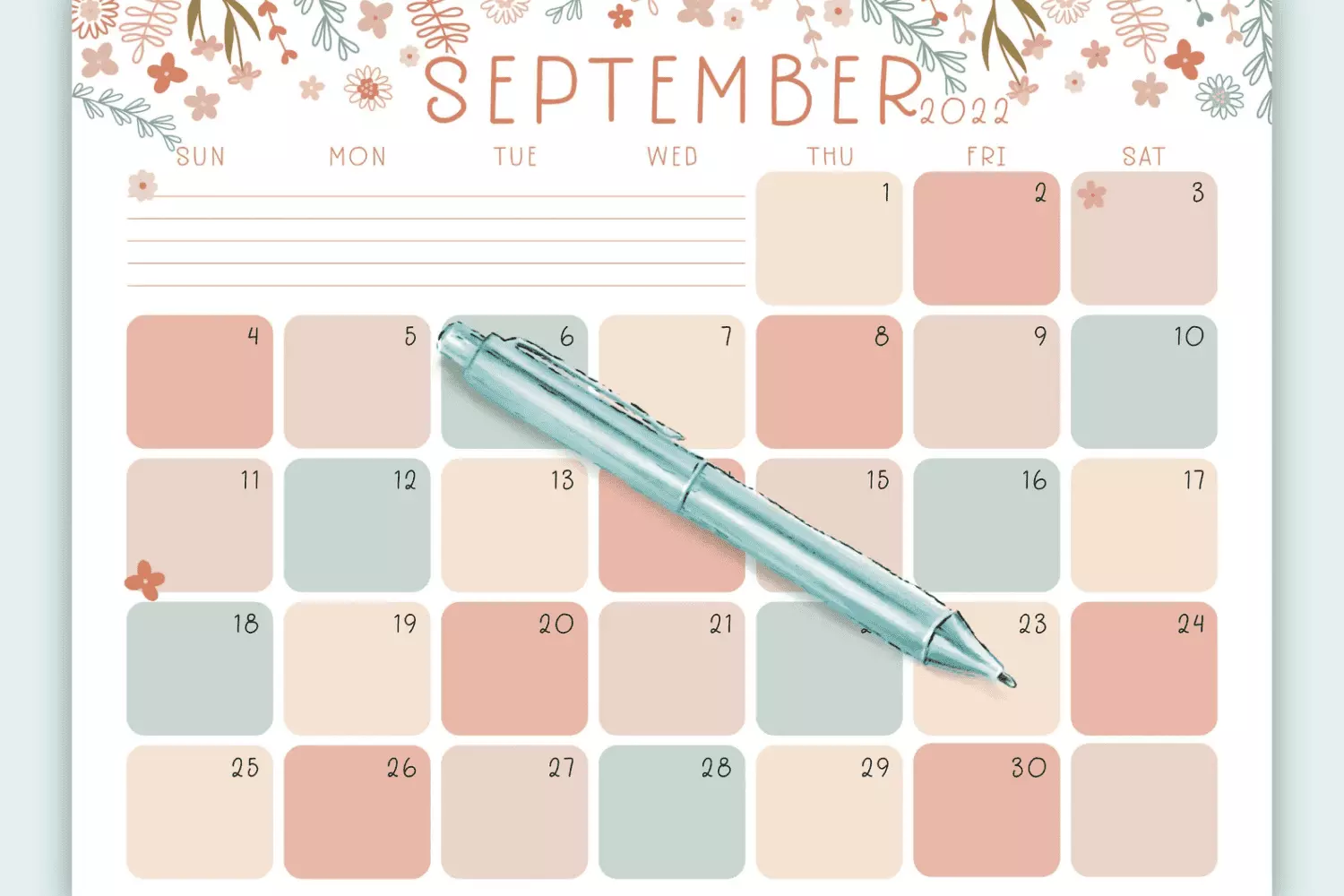 40 Printable September Calendars 2022 Free Premium