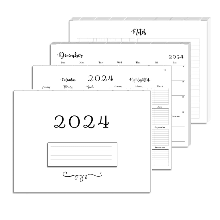Amazon 2024 Monthly Calendar Refills For 11 Disc Discbound Planners Fits Letter Size 8 5 X 11 Big Happy Planner Staples ARC Martha Stewart Levenger Circa TUL Loose Leaf Inserts 12 Month 11 Disc Office Products
