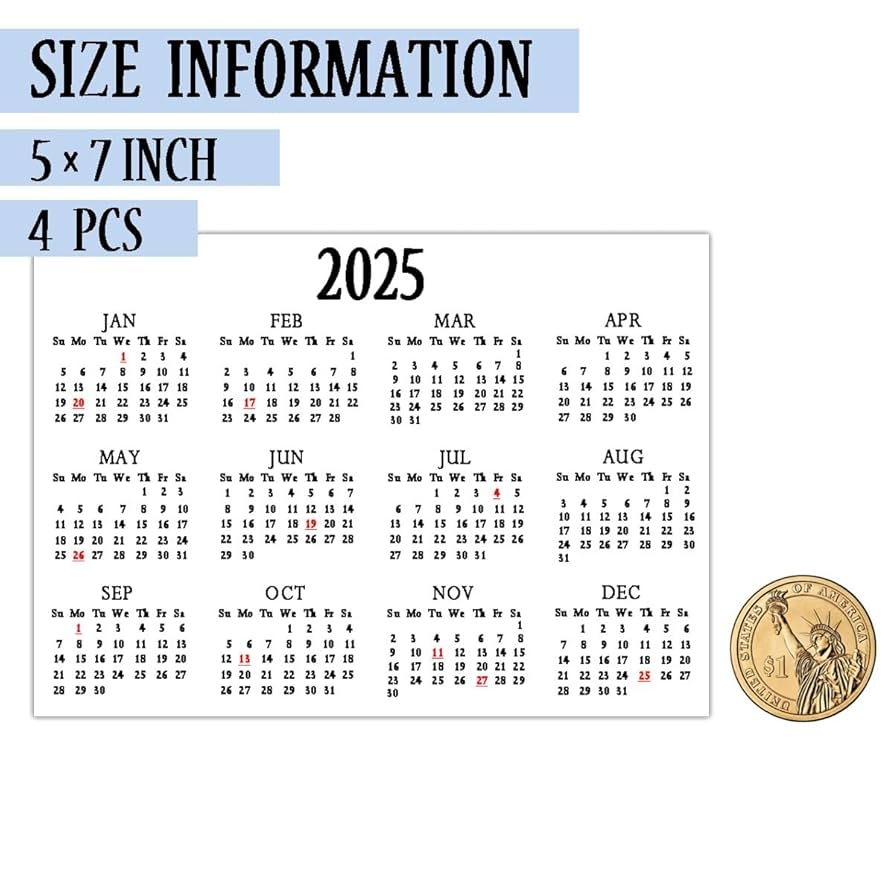 Printable Monitor Calendar Strips
