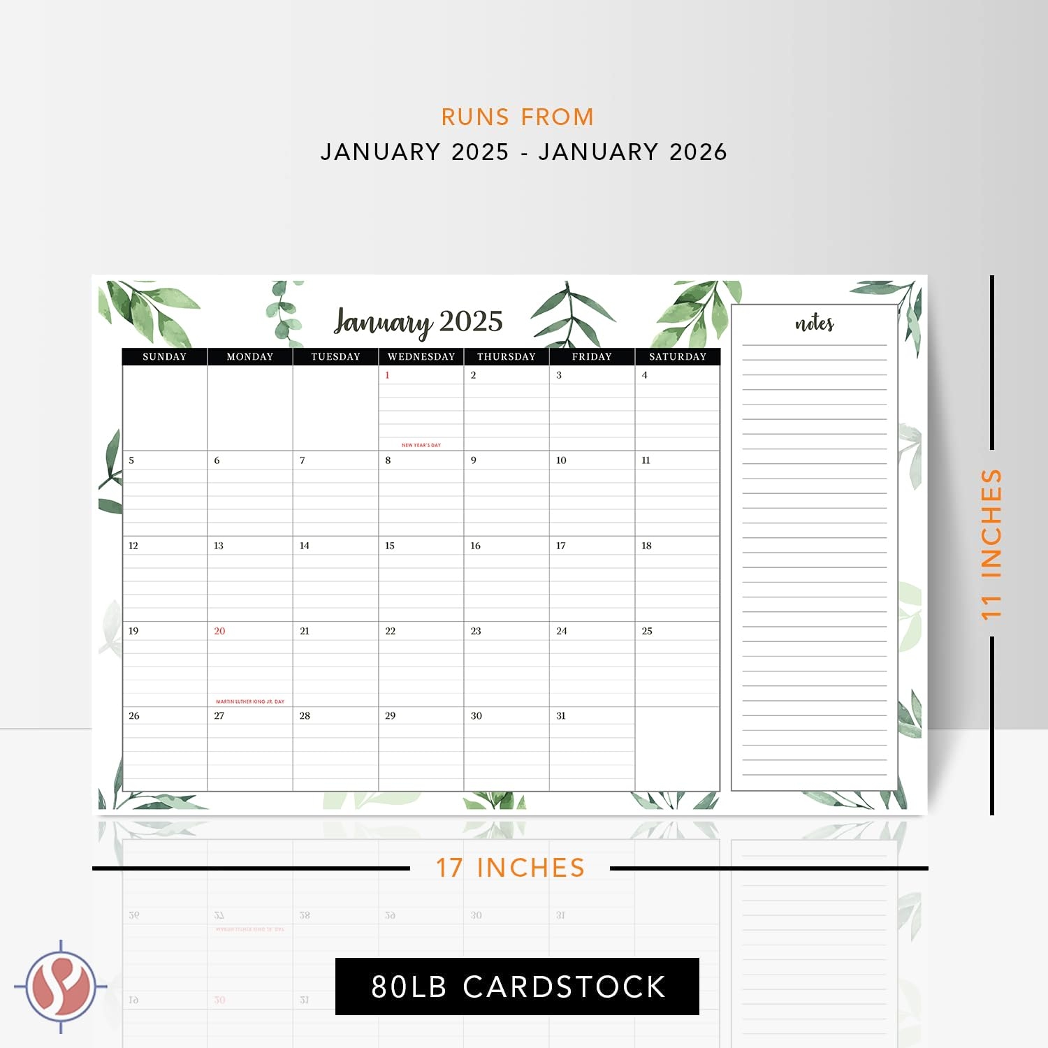 Amazon 2025 Desk Year Calendar 17 X 11 Desktop Or Wall Planner Tear Off Pad For Easy Planning Includes A Notes Section To Do s For The Year Of 2025 Office Products