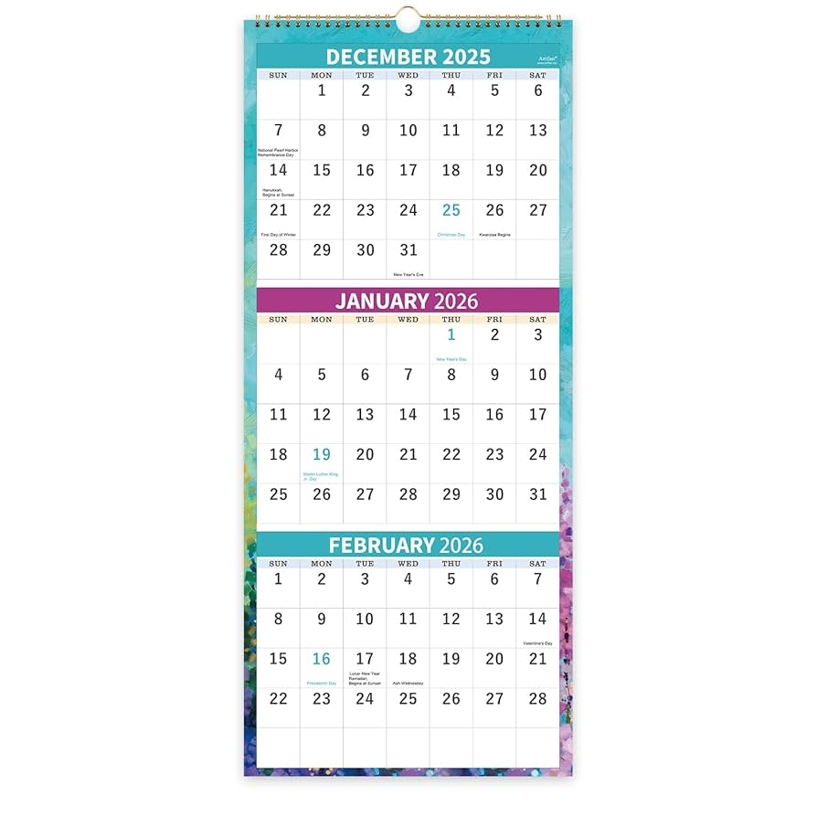 Printable Calendar Jan 2026