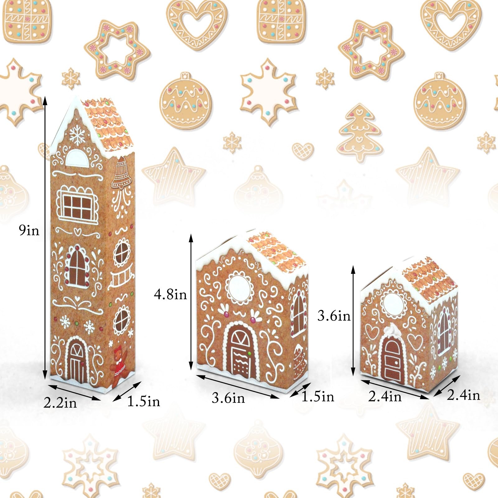 Amazon KALEFO Christmas Advent Calendars 2025 Cardboard Treasure Boxes With 1 24 Number Stickers Gingerbread Countdown Calendar For Kids Xmas Holiday Chrismas Decorations Home Kitchen