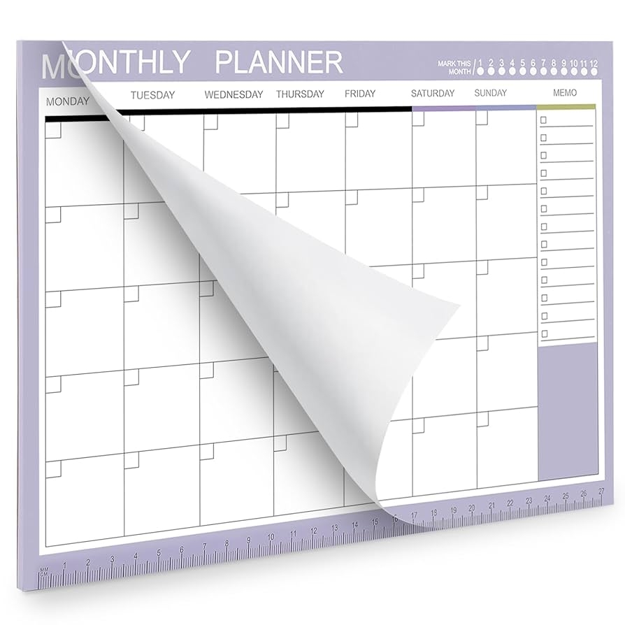 Blank Printable Monthly Calendar