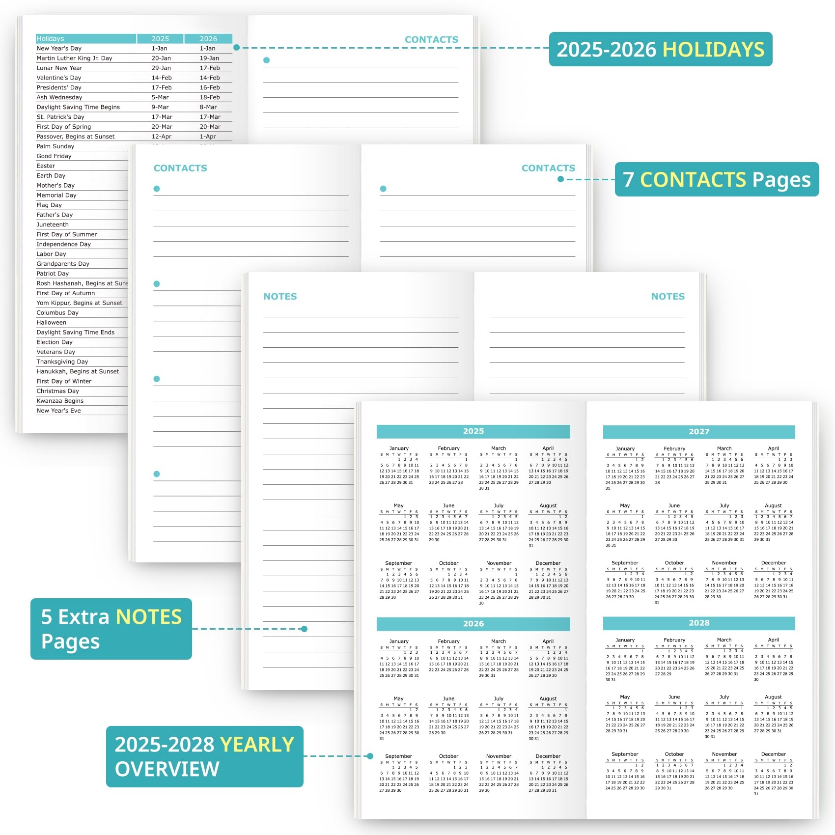 Pocket Size Calendar 2025 Printable