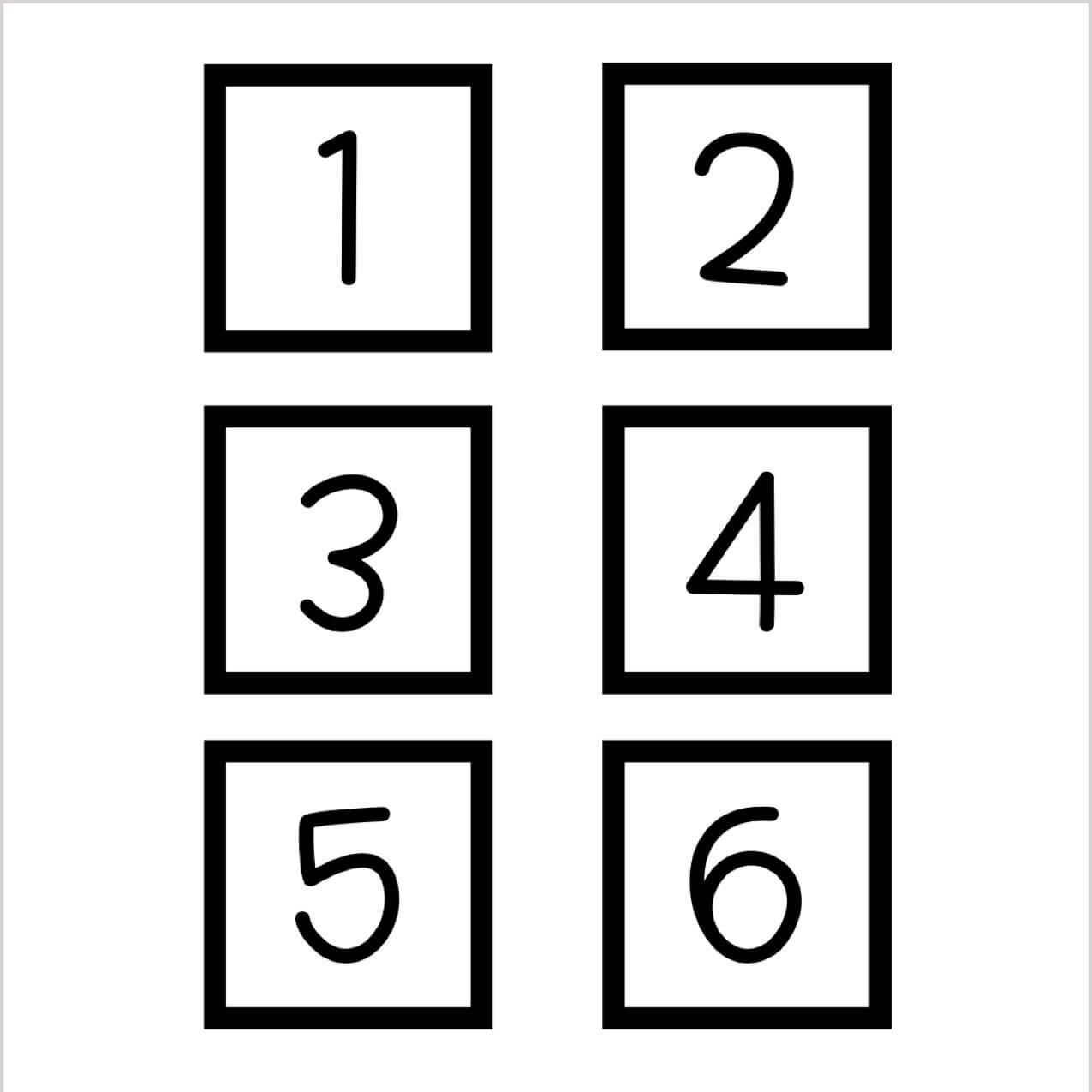 Free Printable Calendar Numbers