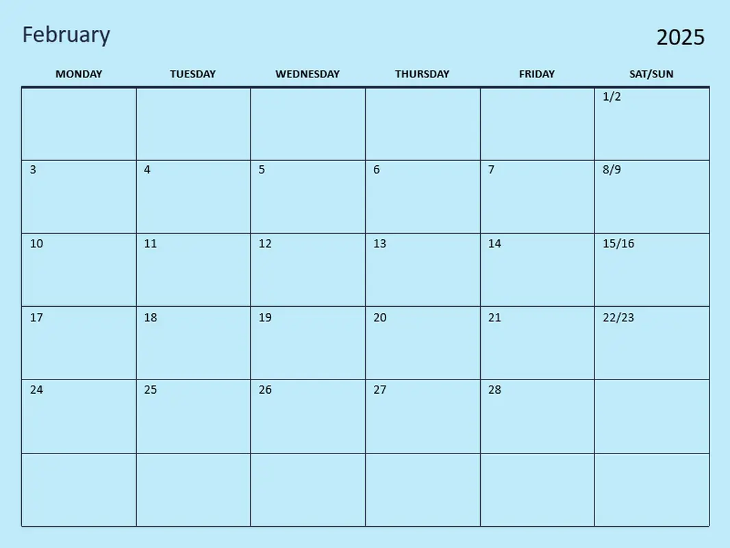 Blank Calendar Templates Microsoft Create