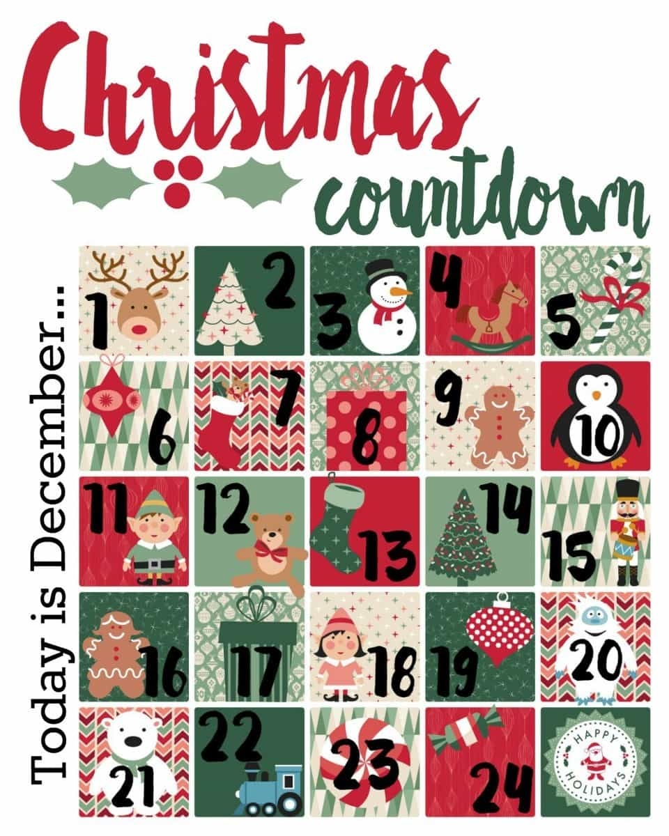 Countdown To Prepubescent Christmas Printable