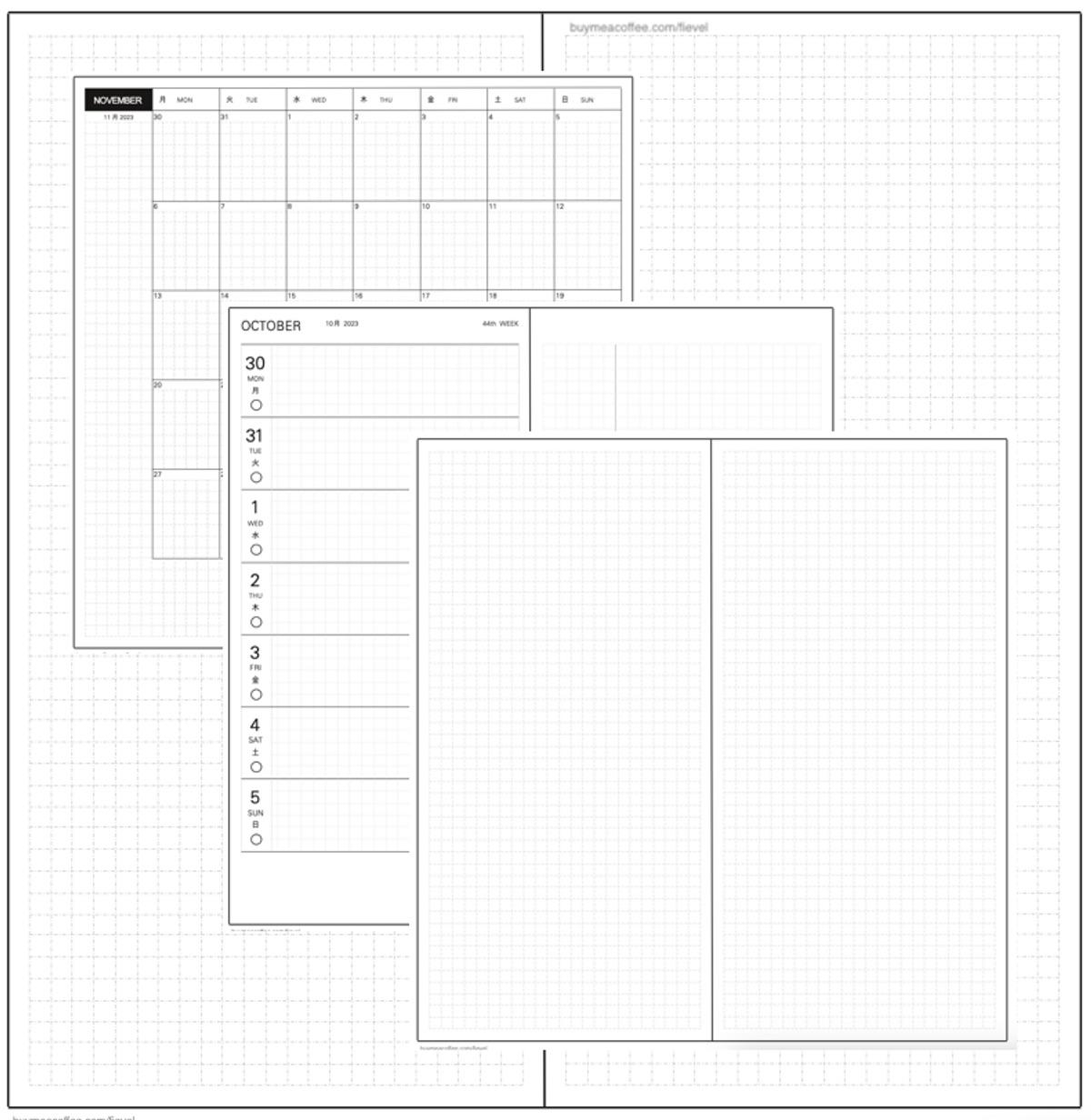 Created A Printable PDF Template Of Hobonichi Weeks That I Use To Practise Sharing It For Free R hobonichi