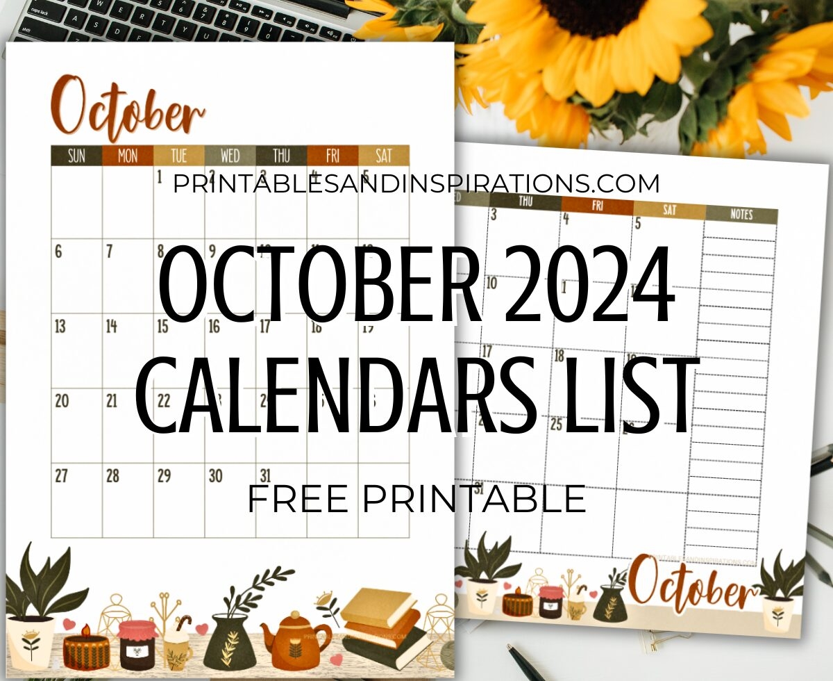 Cute October 2024 Calendar Free Printable Printables And Inspirations
