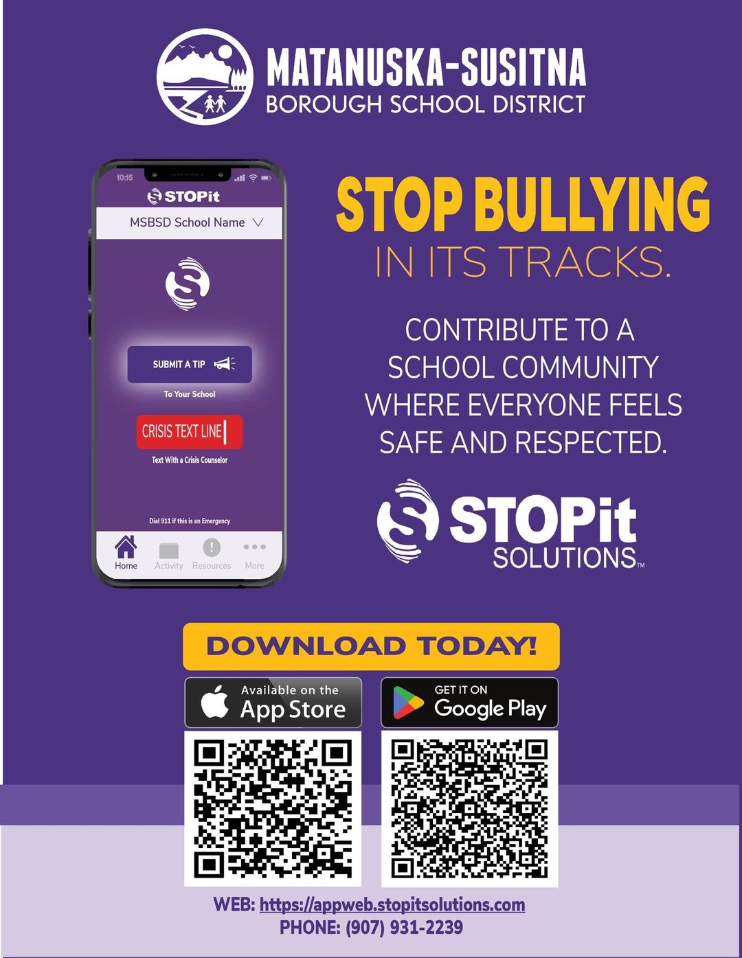 district home page