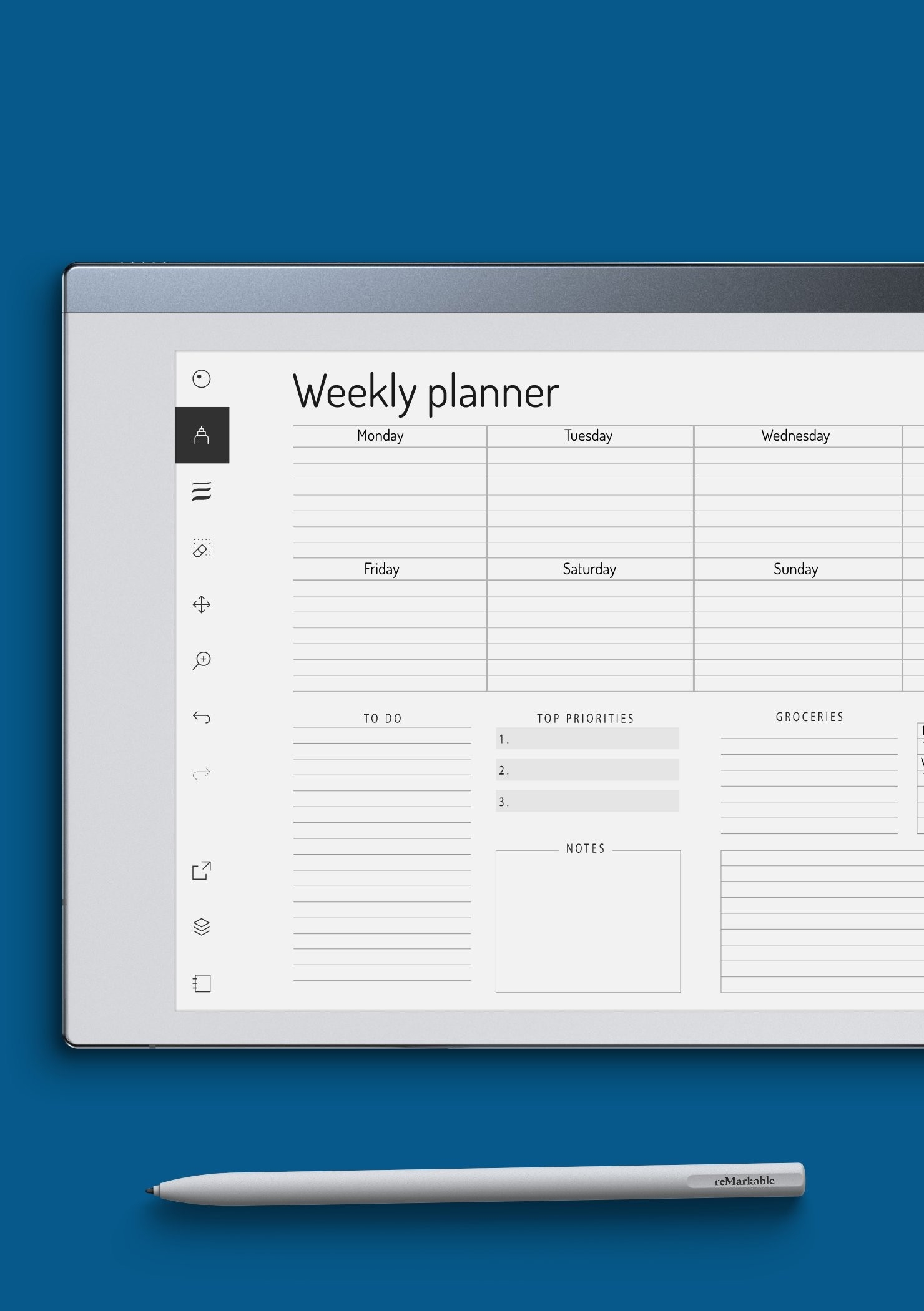Weekly Printable Calendar