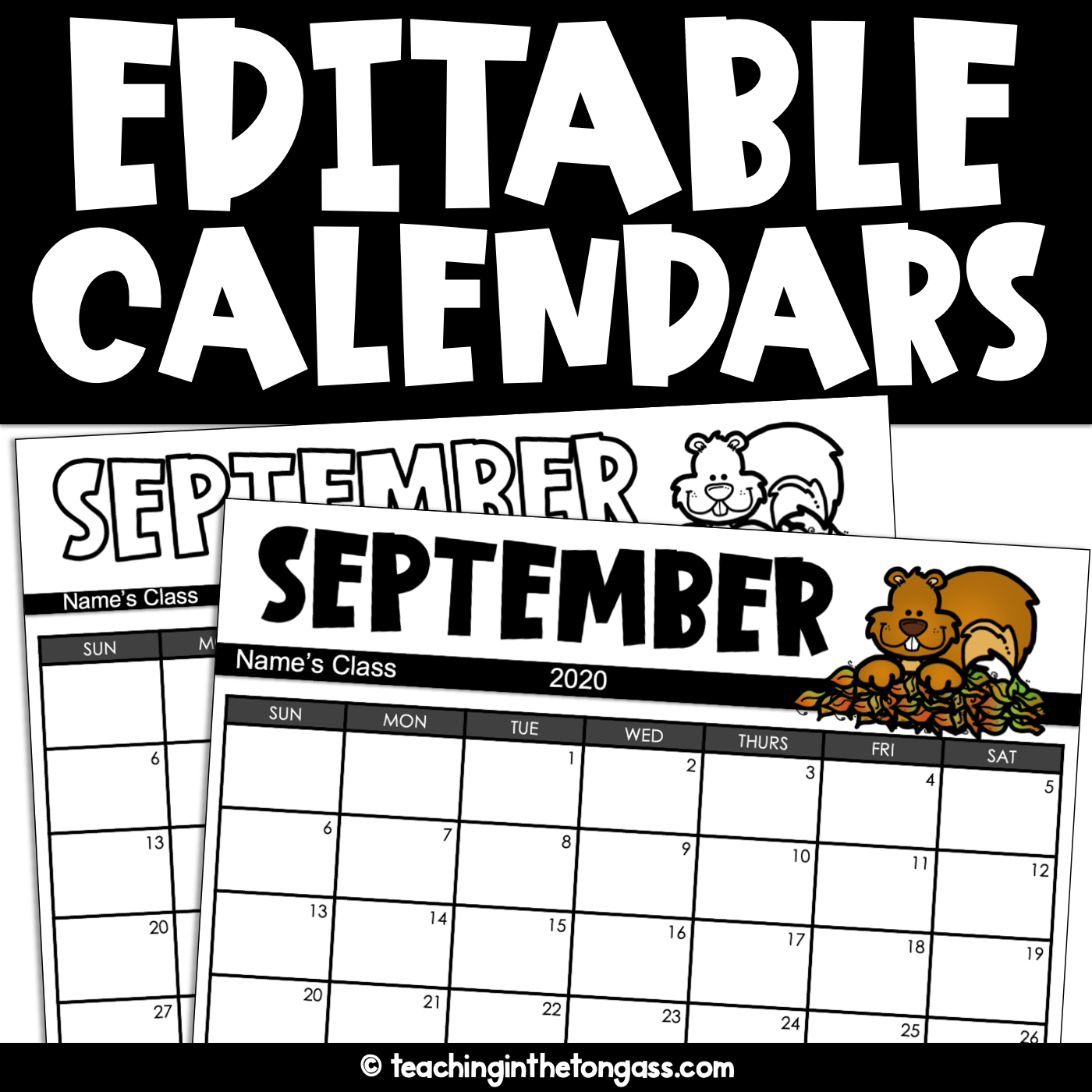 Free Fillable Printable Calendar
