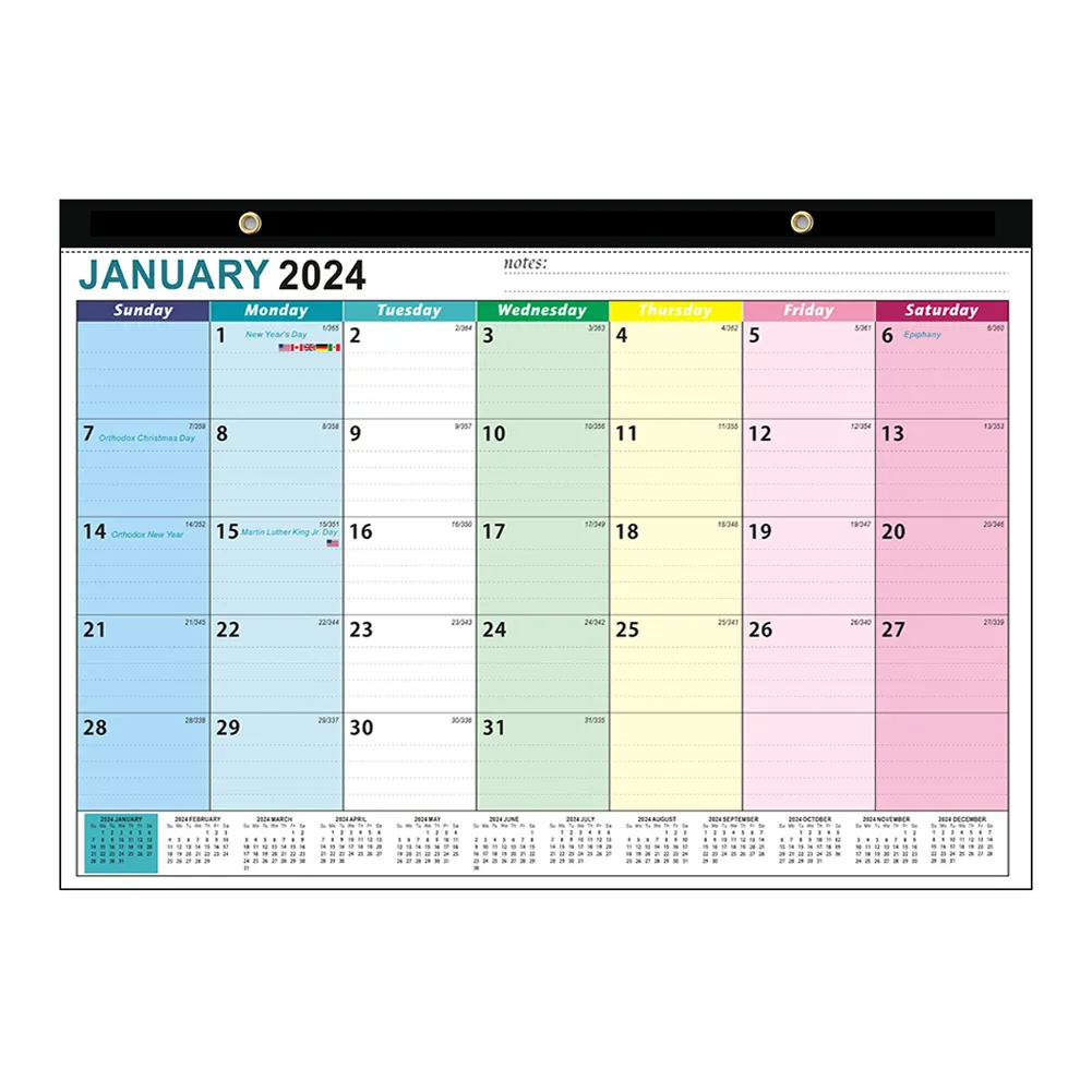 Printable Calendar With Large Blocks