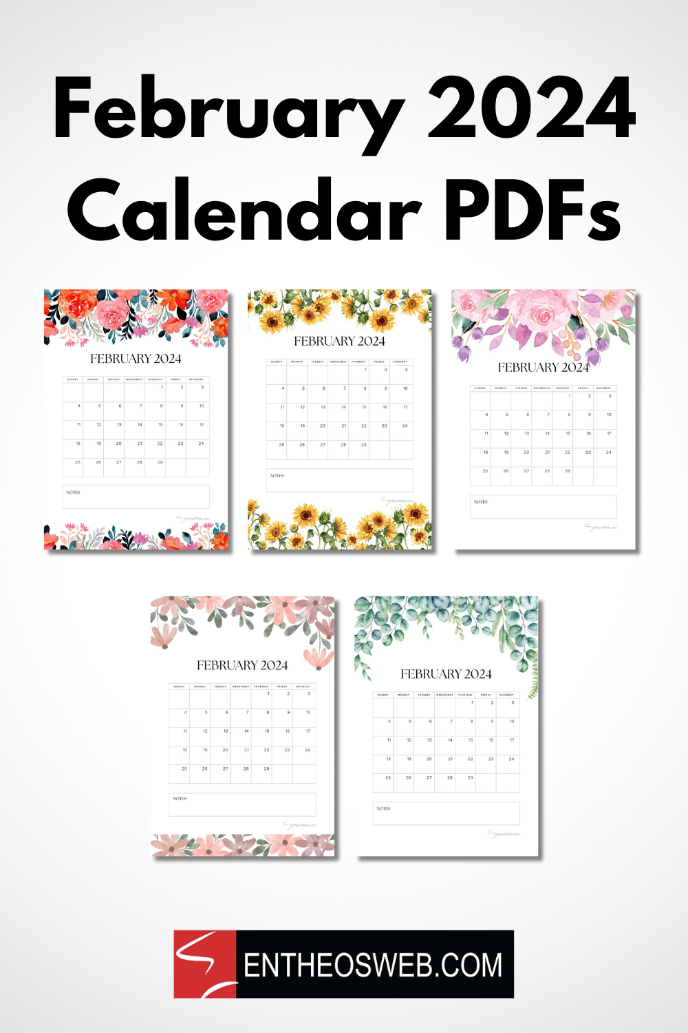Printable Calendar Feb