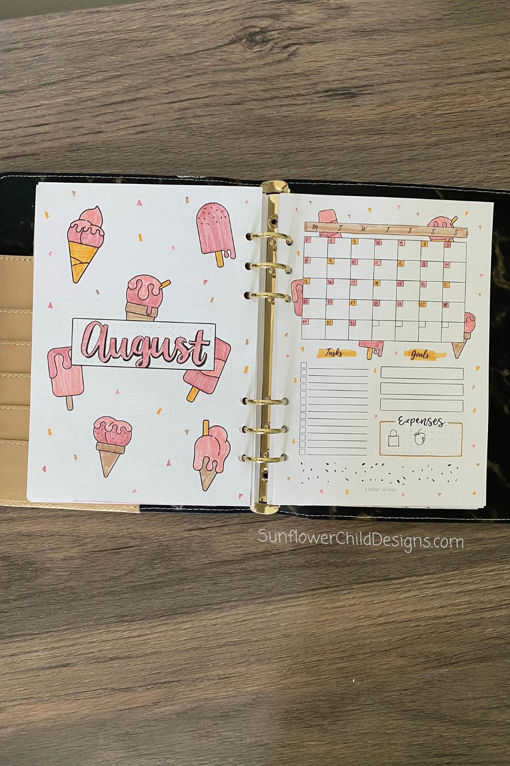 Free Bullet Journal Printables 25 Pages With Doodles Sunflower Child Designs