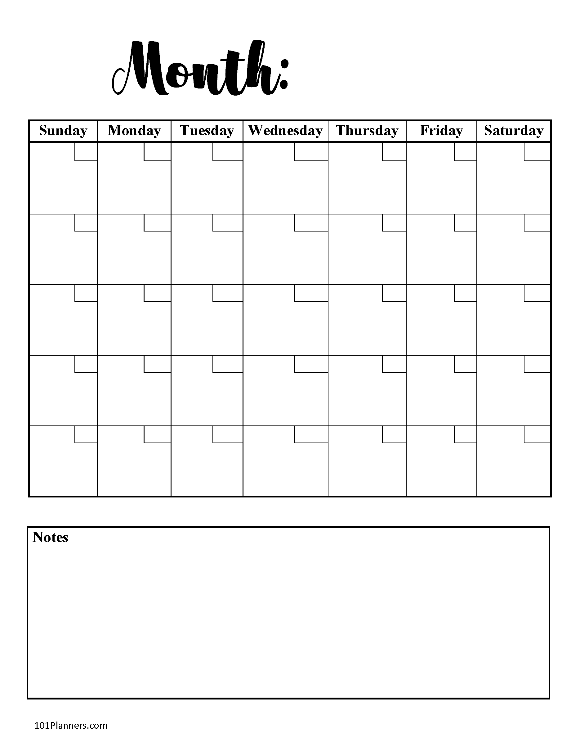 FREE Monthly Planner Edit Online And Print At Home