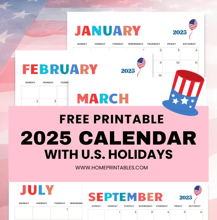 Calendar Printable With Holidays