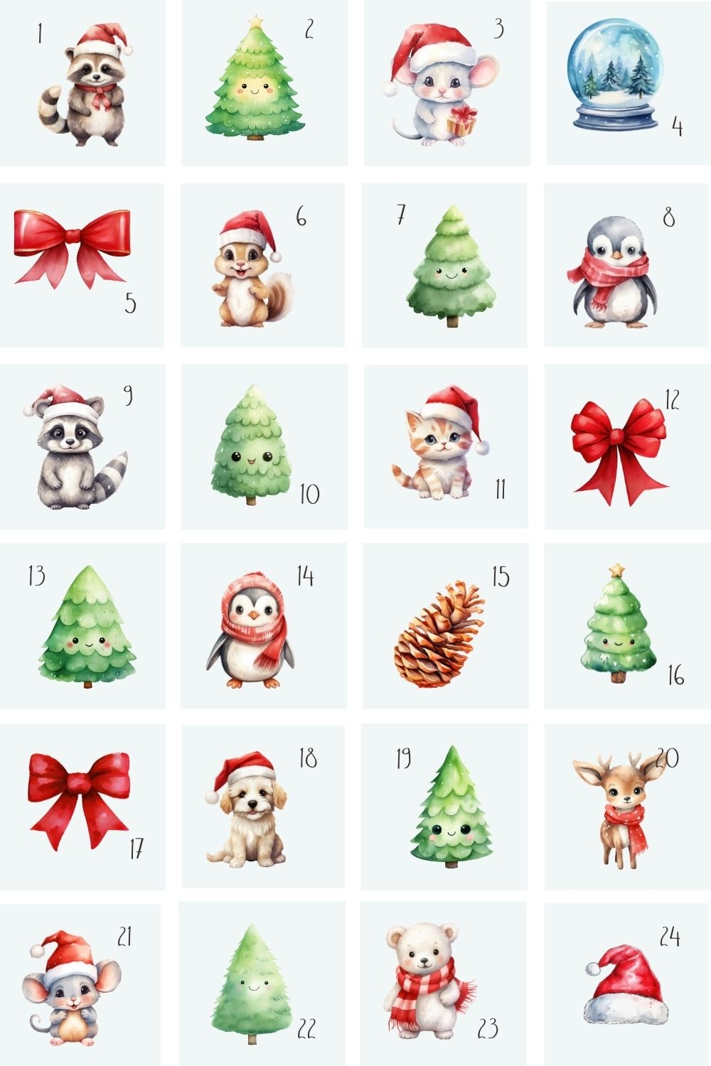 Free Printable Advent Calendar Christmas Activities AnjaHome
