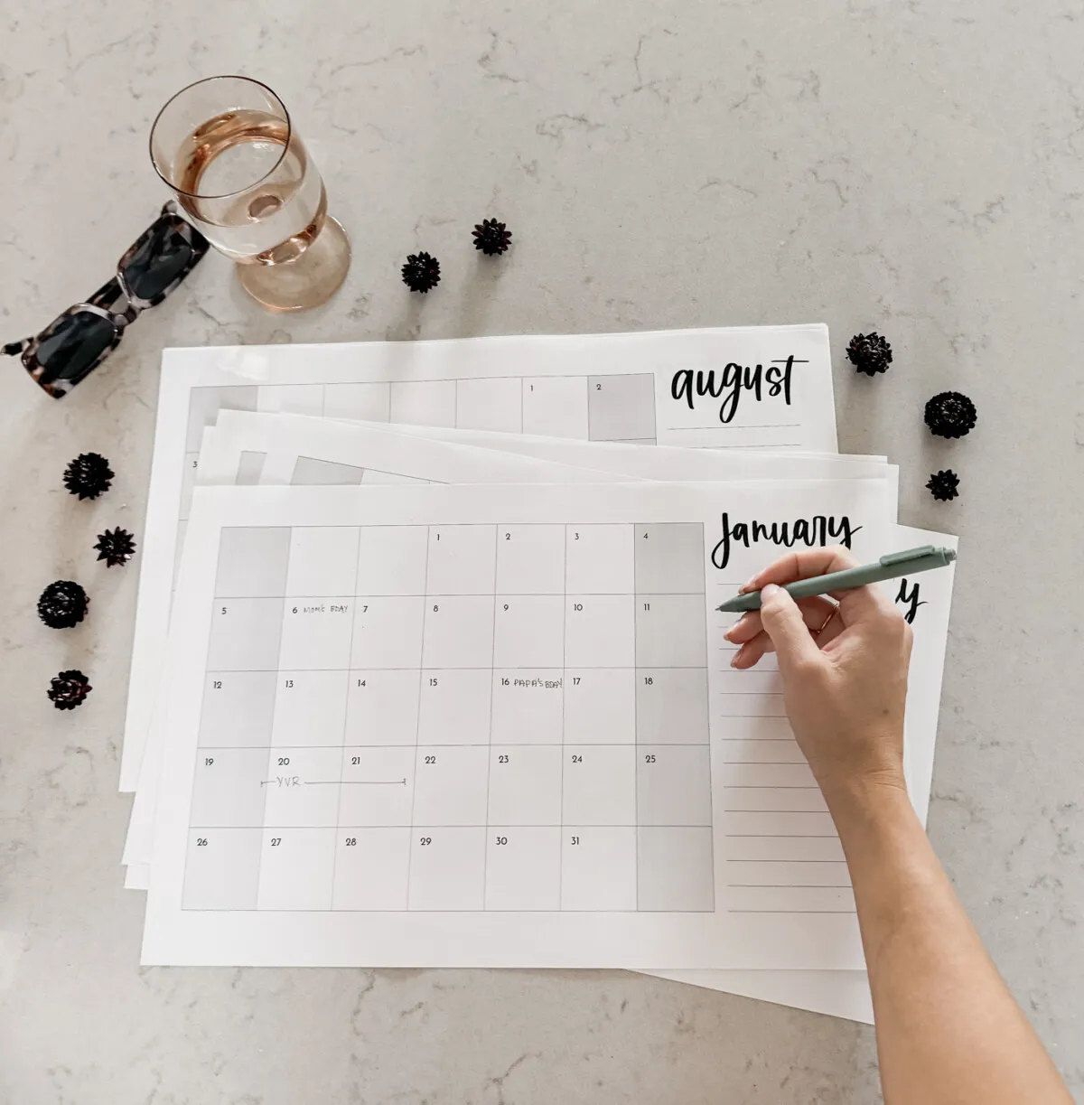 Free Printable Calendars 2025 Lemon Thistle