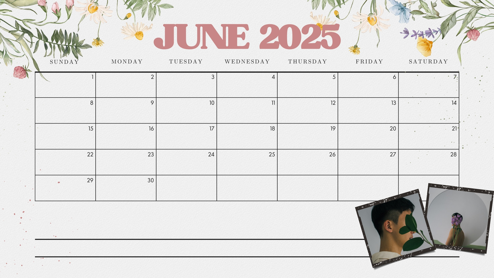 Free Printable Custom June 2025 Calendar Templates Canva