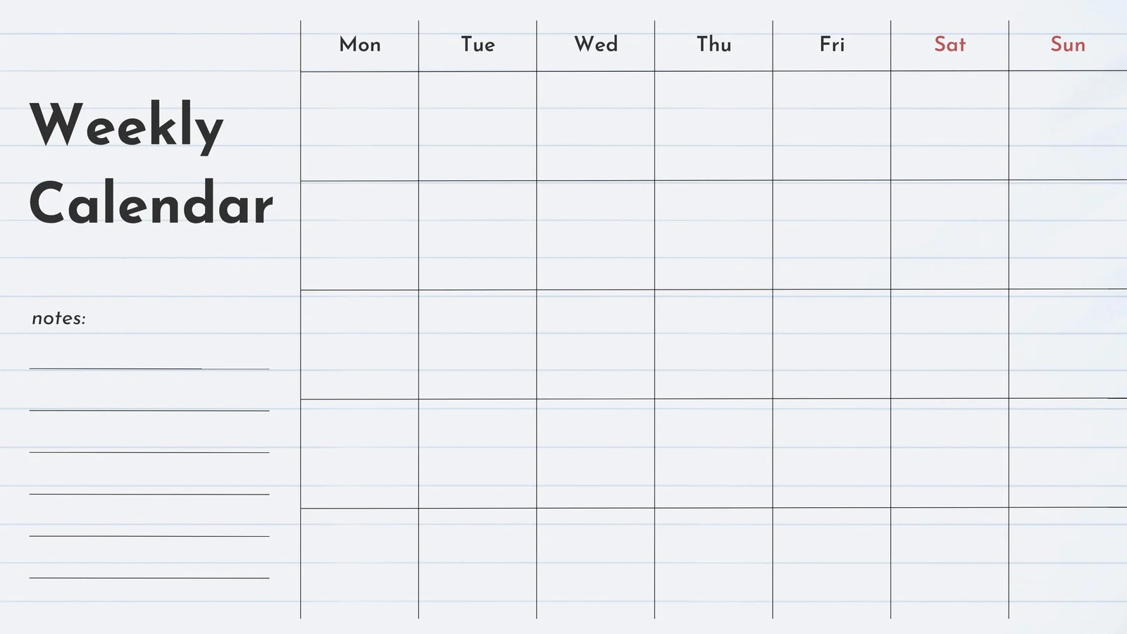 Free Printable Customizable Weekly Calendar Templates Canva