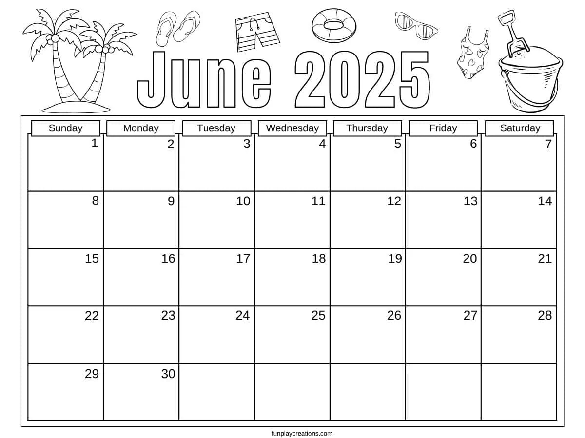 Free Printable Monthly Calendars 2025 