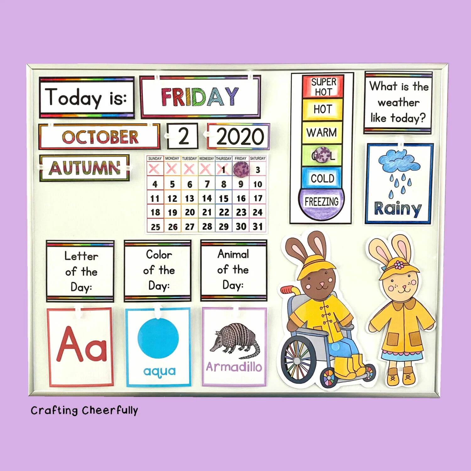 How To Make A Daily Calendar For Kids Crafting Cheerfully